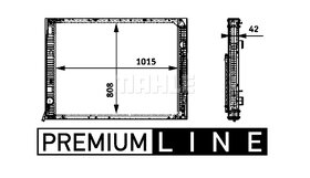 Vodní chladič MB Travego, Setra S 415/417 originál Mercedes - 3