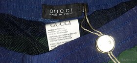 Pánské modré plavky,kraťasy Gucci s lemováním - 3