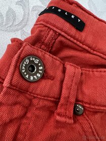 Sisley - dáms. cihlové skinny džíny – vel. 28; S? - 3