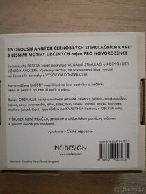 Oboustranné černobílé stimulační karty - 3
