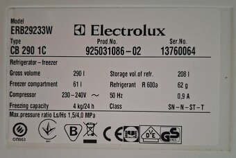 Lednice s mrazákem Electrolux - 3