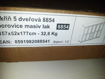 skříň 5 dveřová 8854 borovice - 3