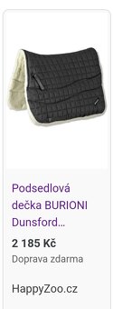 Burioni celoberánková podsedlová dečka a obřišník - 3