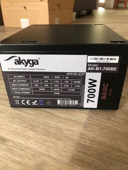 Zdroj Akyga 700W - v záruce - 3