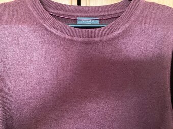 Teplé šaty vínové vel. L příjemné. Míry: - 3