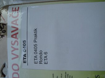 Sáček do vysavače ETA Praktik, Rondo - 3