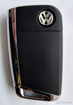 Klíč Volkswagen Škoda Seat. Klíč s planžetou HU66 a logem, - 3