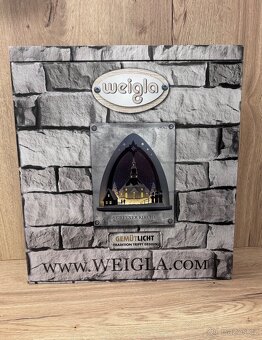 3D vánoční dřevěný led svícen kostel Nový - 3