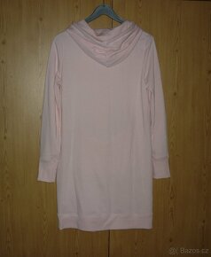 Světlerůžové mikinové šaty Tommy Hilfiger - 3