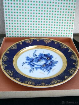 Talíře zdobené (zlato, kobalt) - 3