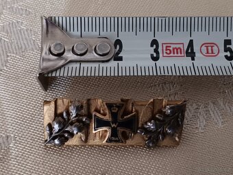 Náramek a brož - 1.světová válka, 1914, železný kříž - 3