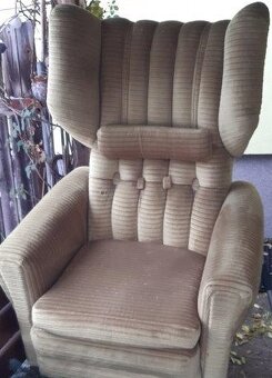 Starší křeslo "Ušák" za 500,- Kč - 3
