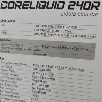 MSI MAG CoreLiquid 240R – Vodní chlazení - 3
