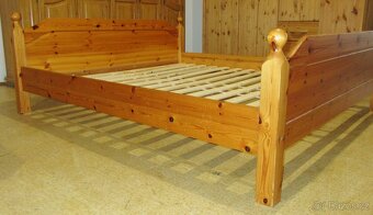 Postel z borovice s novými lamelovými rošty - celomasiv - 3