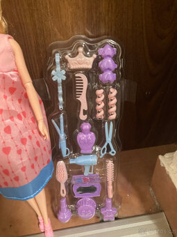 těhotná panenka barbie+ken+doplňky+kočárek - 3