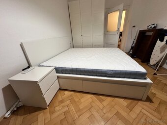 Rám postele – IKEA MALM 180×200 cm + 2 úložné šuplíky + rošt - 3