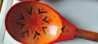 Dřevěné ručně malované lžíce SSSR - 3