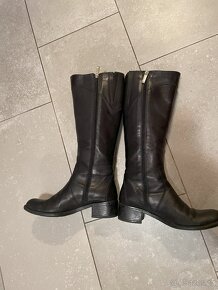 KOZAČKY KOŽENÉ/černé vel. 37(24,5 cm) - 3
