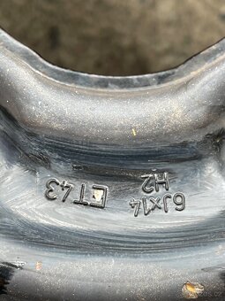 Plechové disky Škoda Fabia 1 5x100 6x14 ET43 185/60r14 zimní - 3