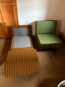 Pohodlná rozkládací retro křesla - 3
