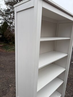 Knihovna IKEA Hemnes - bíl. mořidlo - 3