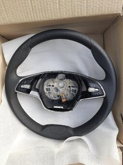 škoda fabia, octavia, superb, scala, VOLANT Nový kožený - 3