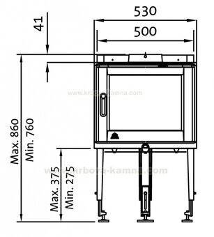 Jotul I 150 CB FL rovné sklo bezroštoví dvojitý spalování - 3