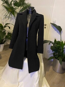 Guess 100 % kasmir kasmirovy vlneny cerny kabat - 3