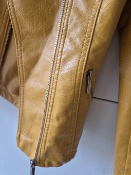 Dámská bunda nová, barva hořčicová - 3