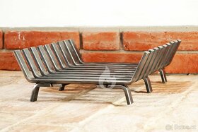 Železný rošt do topeniště krbu Braver 47x38cm Solid, masivní - 3