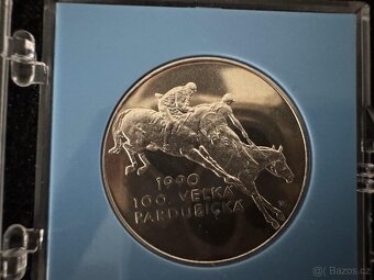 100 Kčs 1990 - VELKÁ PARDUBICKÁ - PUNCOVANÁ - 3