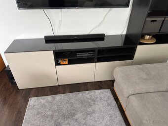 Obývací stěna IKEA černá + béžová - 3