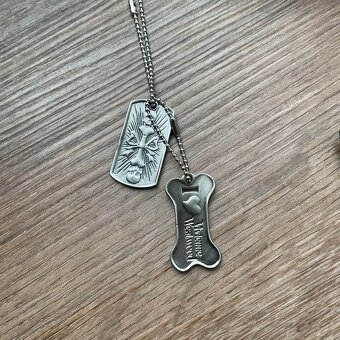 Vivienne Westwood Dogtag Necklace – originální řetízek s pří - 3