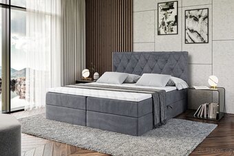 Boxbed Boxspring 2 barvy Nadine 180x200cm Nová - 3