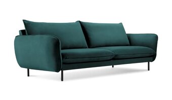 Zelena sametová sedačka - 3