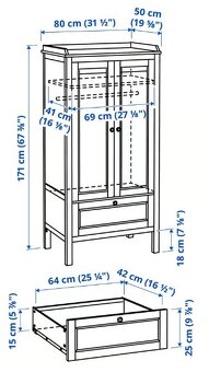Prodám dětskou rostoucí postel Ikea Sundvik a skříň - 3