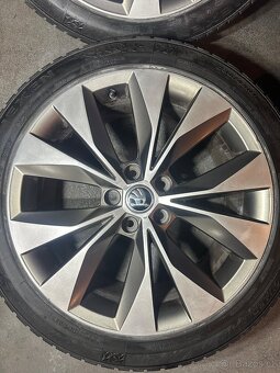 ALU Kola ŠKODA 5x112 R18 CASSIOPEIA Zimní Pneu 235/45/18 - 3