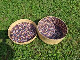 Slaměný košík s víkem - 3