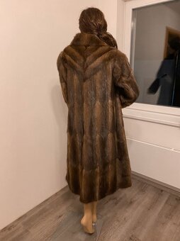 Bizamový kožich dámský, dlouhý - 3