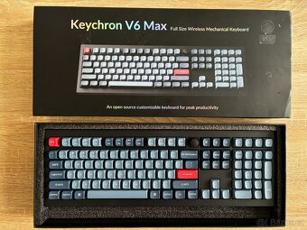 bezdrátová Keychron V6 Max (US) - Gateron Jupiter Red switch - 3