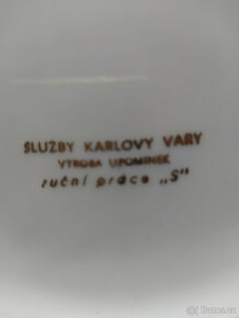 Porcelánový talíř - Karlovy Vary a Praha - 3