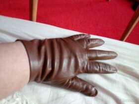 teplé rukavice,vintage rukavice,kožené rukavice - 3