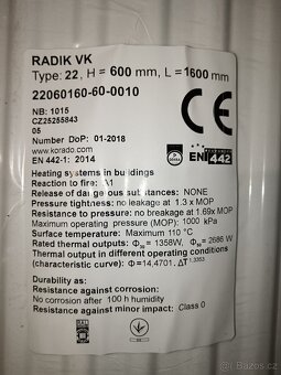 Radiátor VK 22 600x1600 - 3