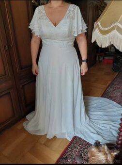 Antické boho svatební šaty - 3