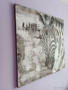 malované plátno obraz zebra - 3