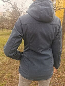Modře žíhaný softshellový kabát Shara, v. M - 3