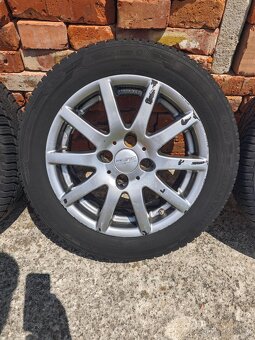 ALU 4x100 15" s celoročními pneu 195/55 R15 - 3