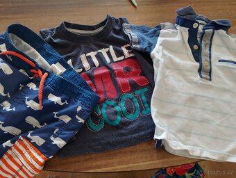 Chlapecké džíny,kalhoty, trika a plavky vel. 92 (1,5 -2 roky - 3