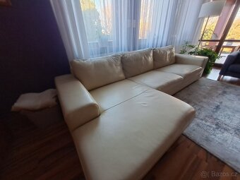 Kožená sedací souprava s lenoškou - 3