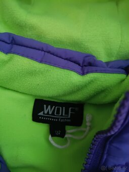 Zimní bunda , dívčí fialová - 3